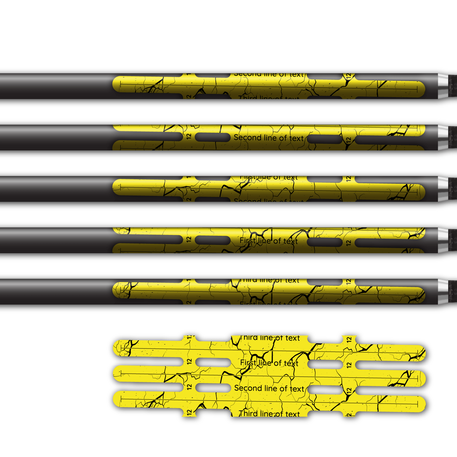 Alternative view of Vortex - Shattered Fluor Yellow