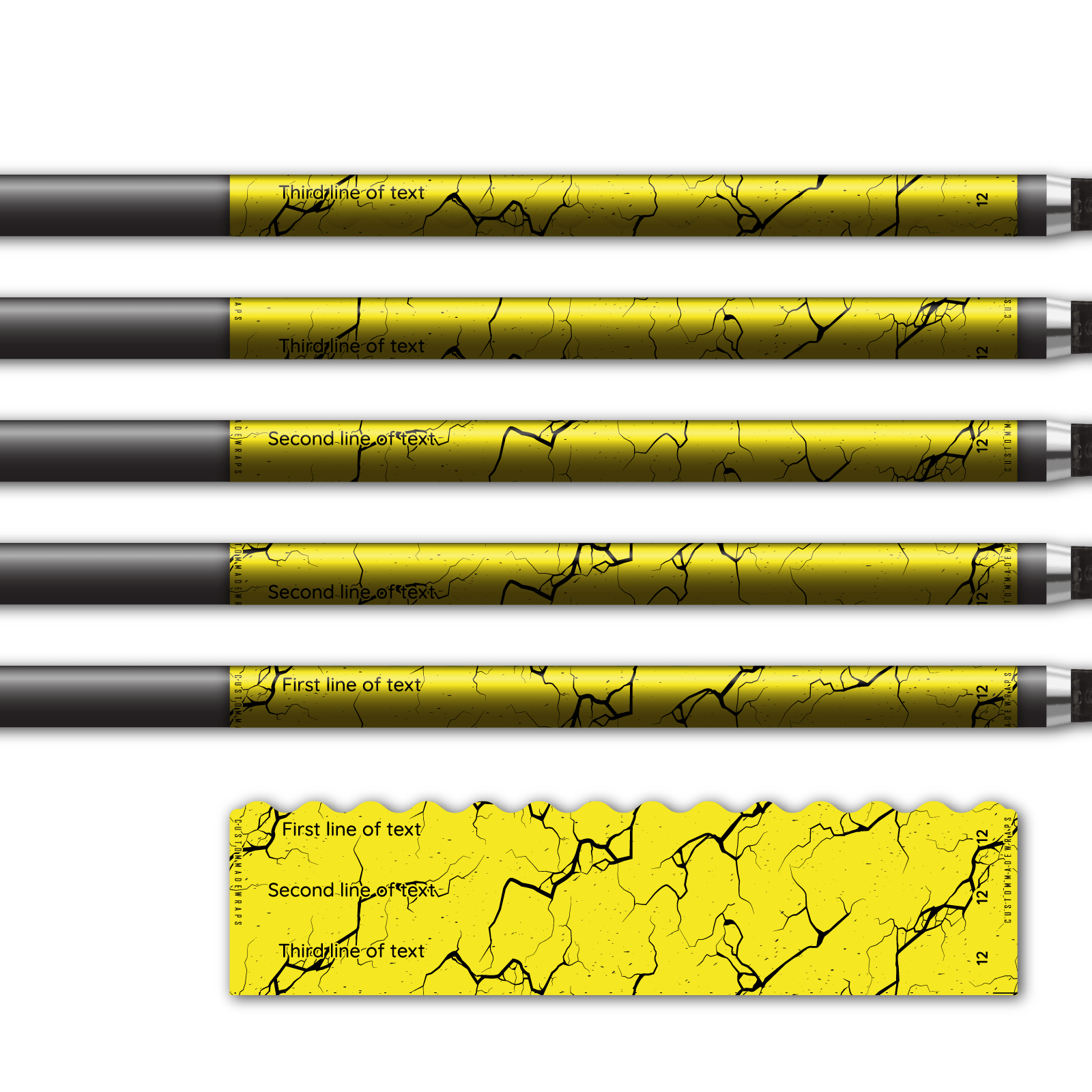 Alternative view of Wave Edge - Shattered Fluor Yellow
