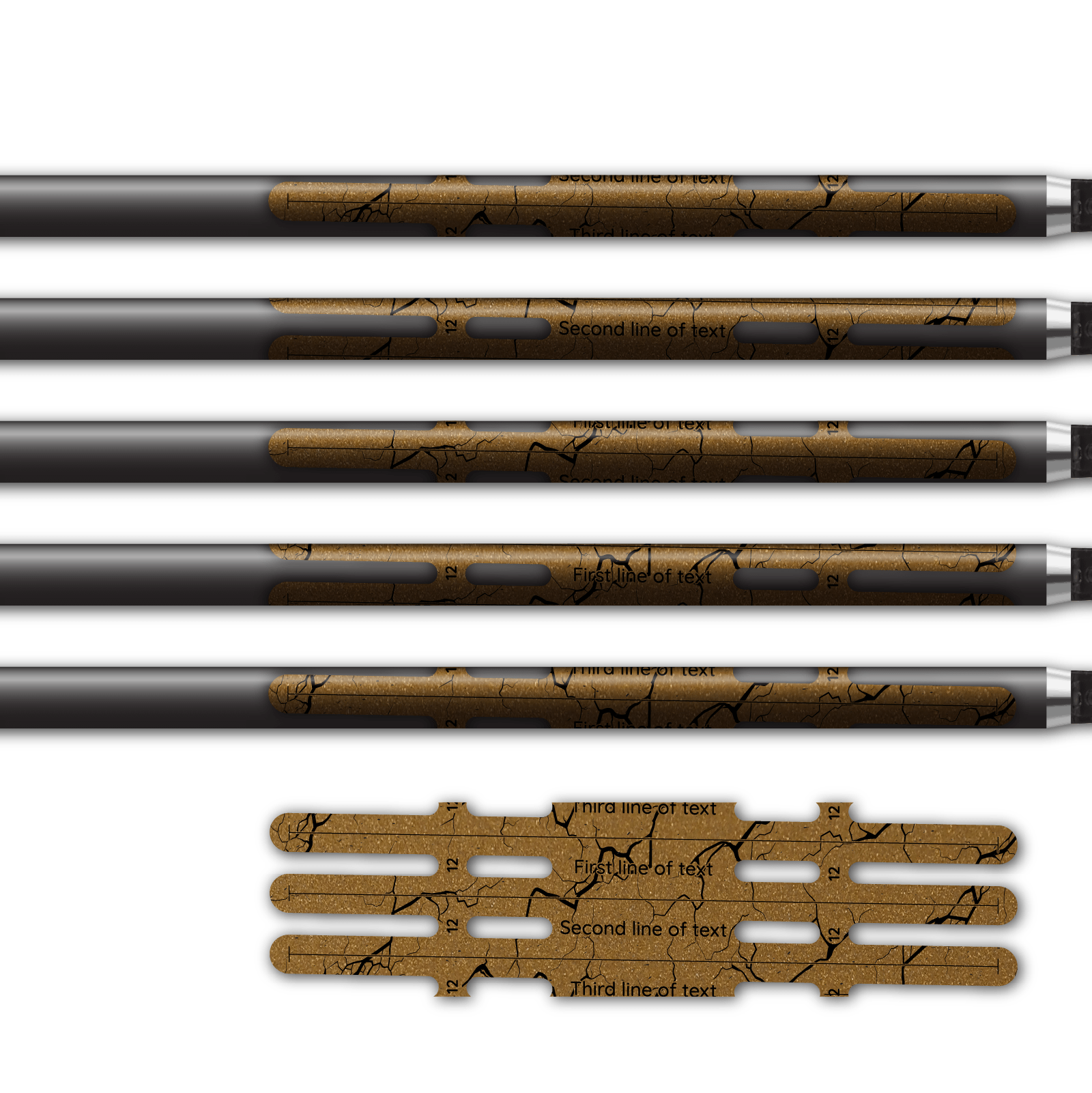 Alternative view of Vortex - Shattered Metallic Gold