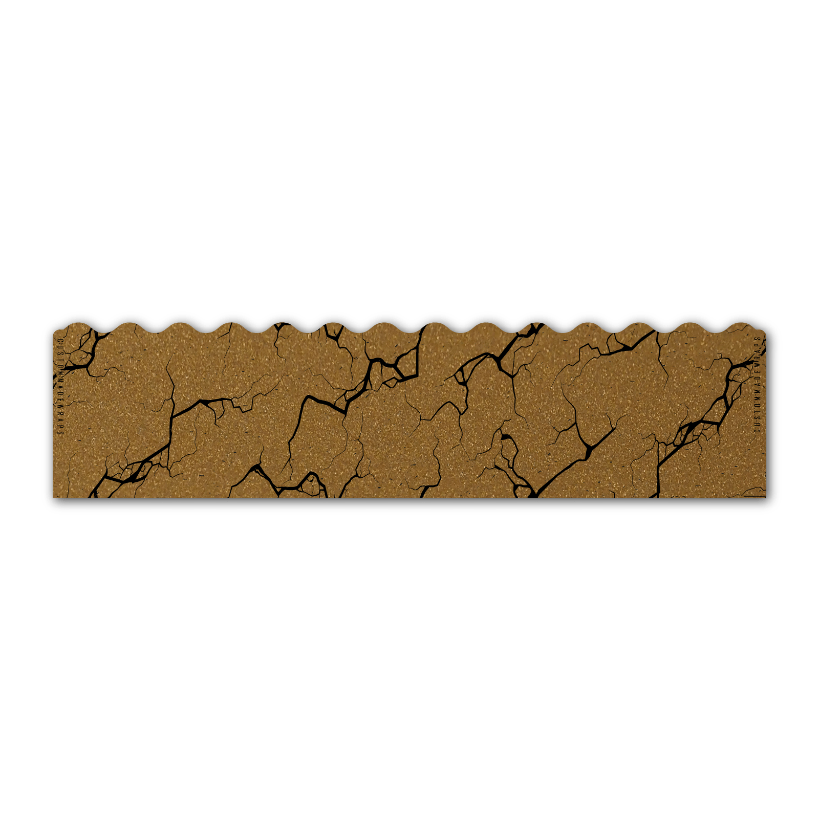 Wave Edge - Shattered Metallic Gold