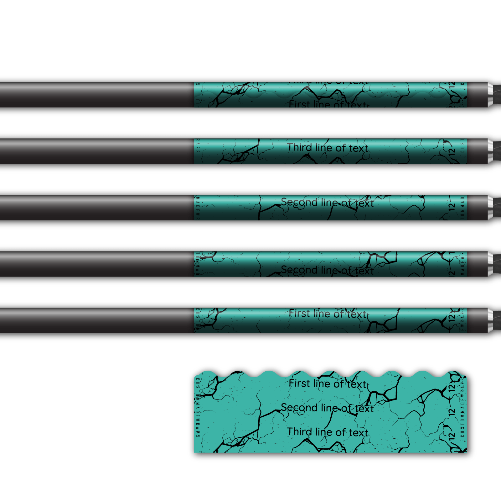 Alternative view of Shorty - Shattered Aqua