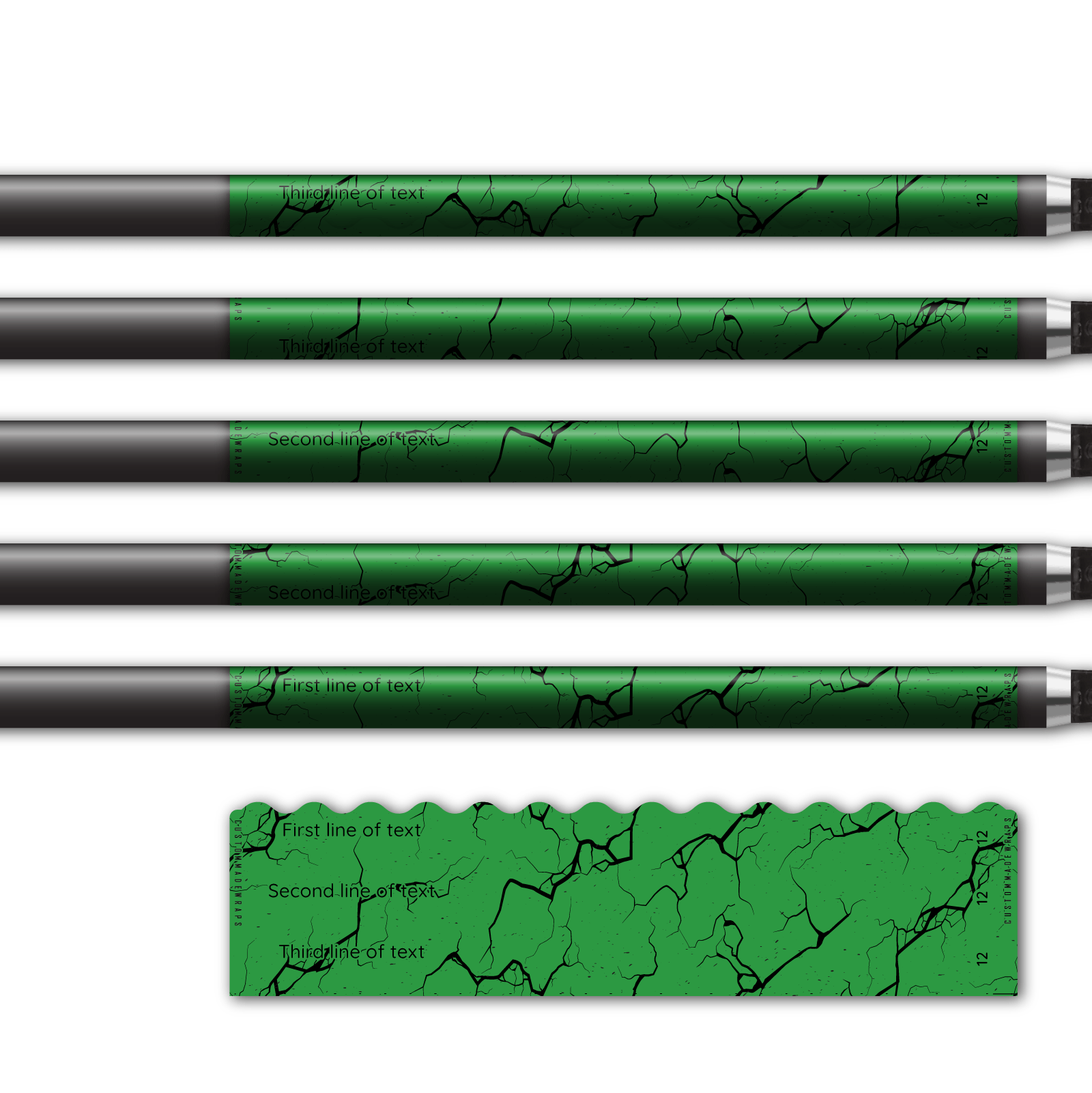 Alternative view of Wave Edge - Shattered Green