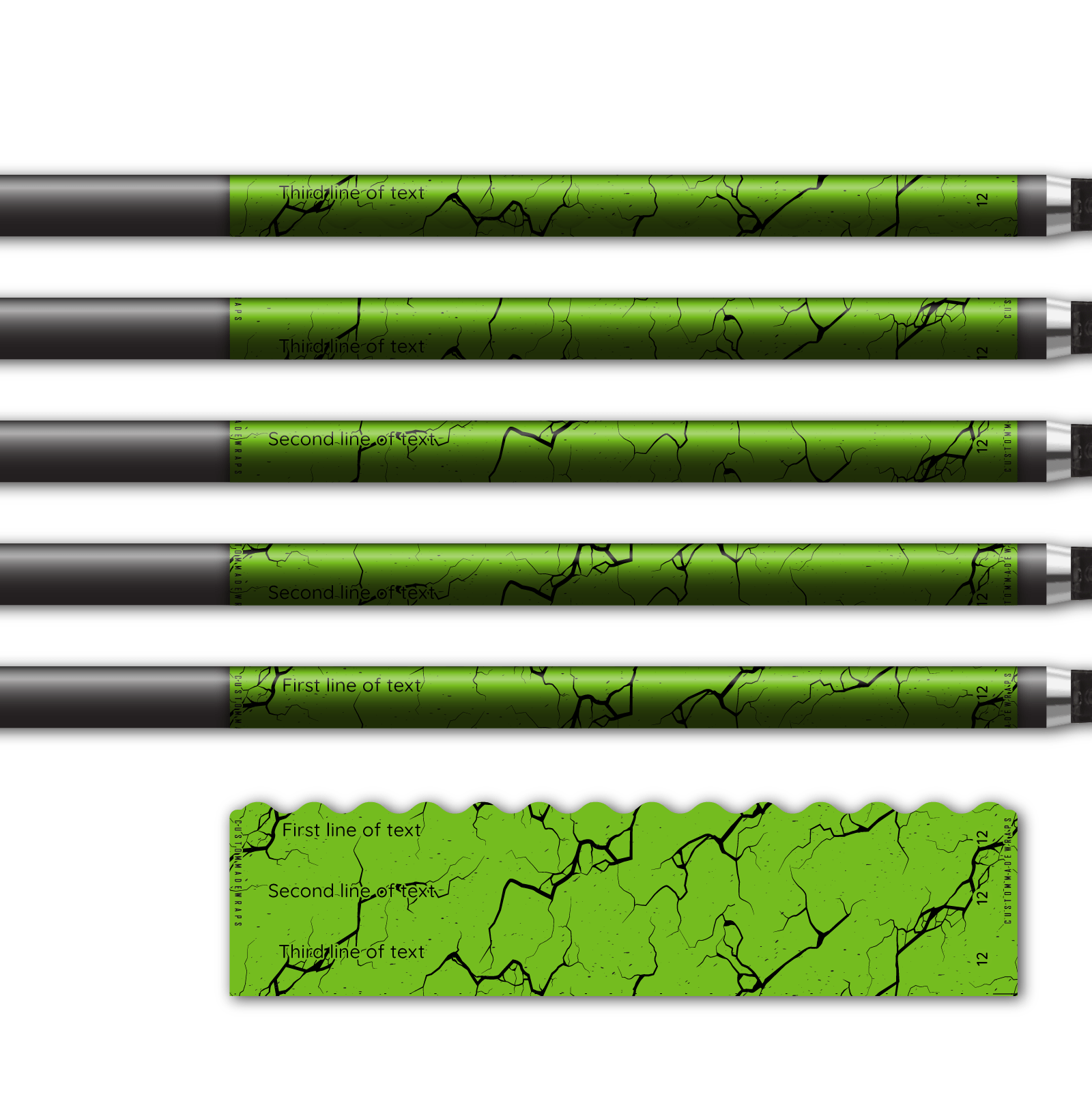 Alternative view of Wave Edge - Shattered Lime