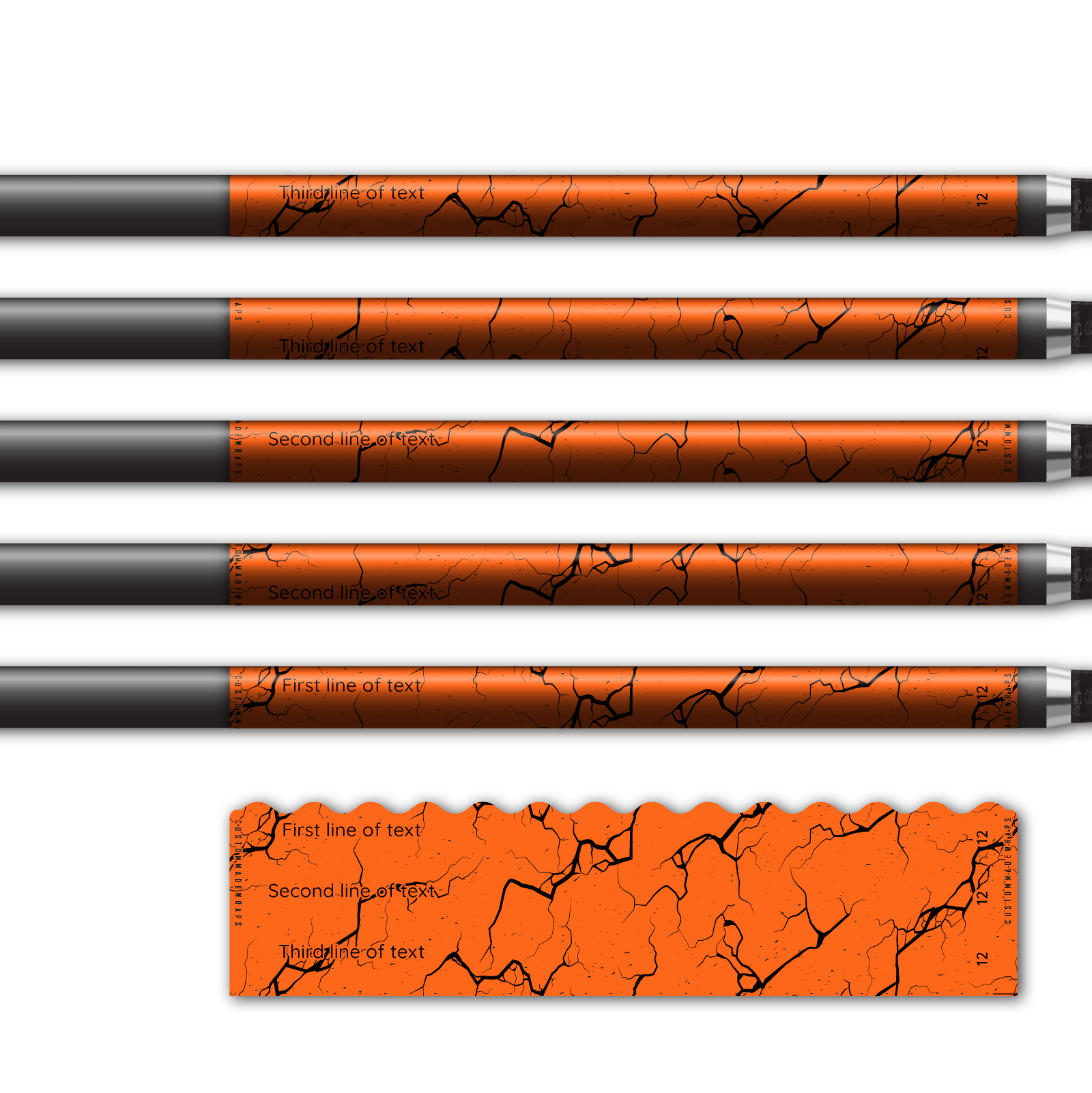 Alternative view of Wave Edge - Shattered Orange
