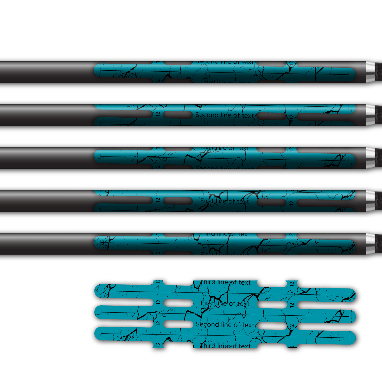 Alternative view of Vortex - Shattered Teal