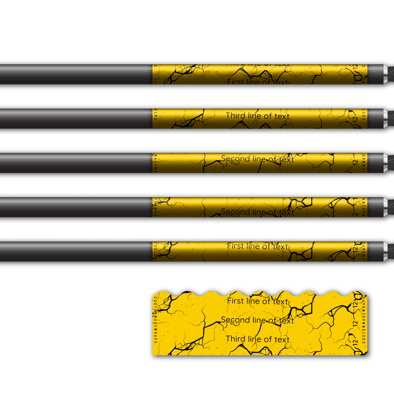 Alternative view of Shorty - Shattered Yellow