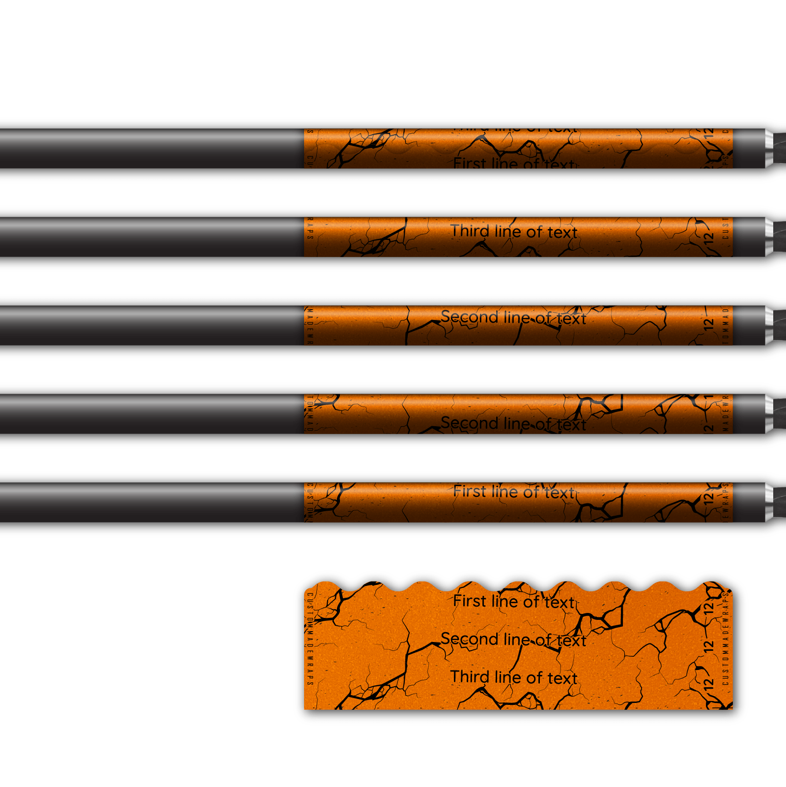 Alternative view of Shorty - Shattered Retro-Reflective Orange