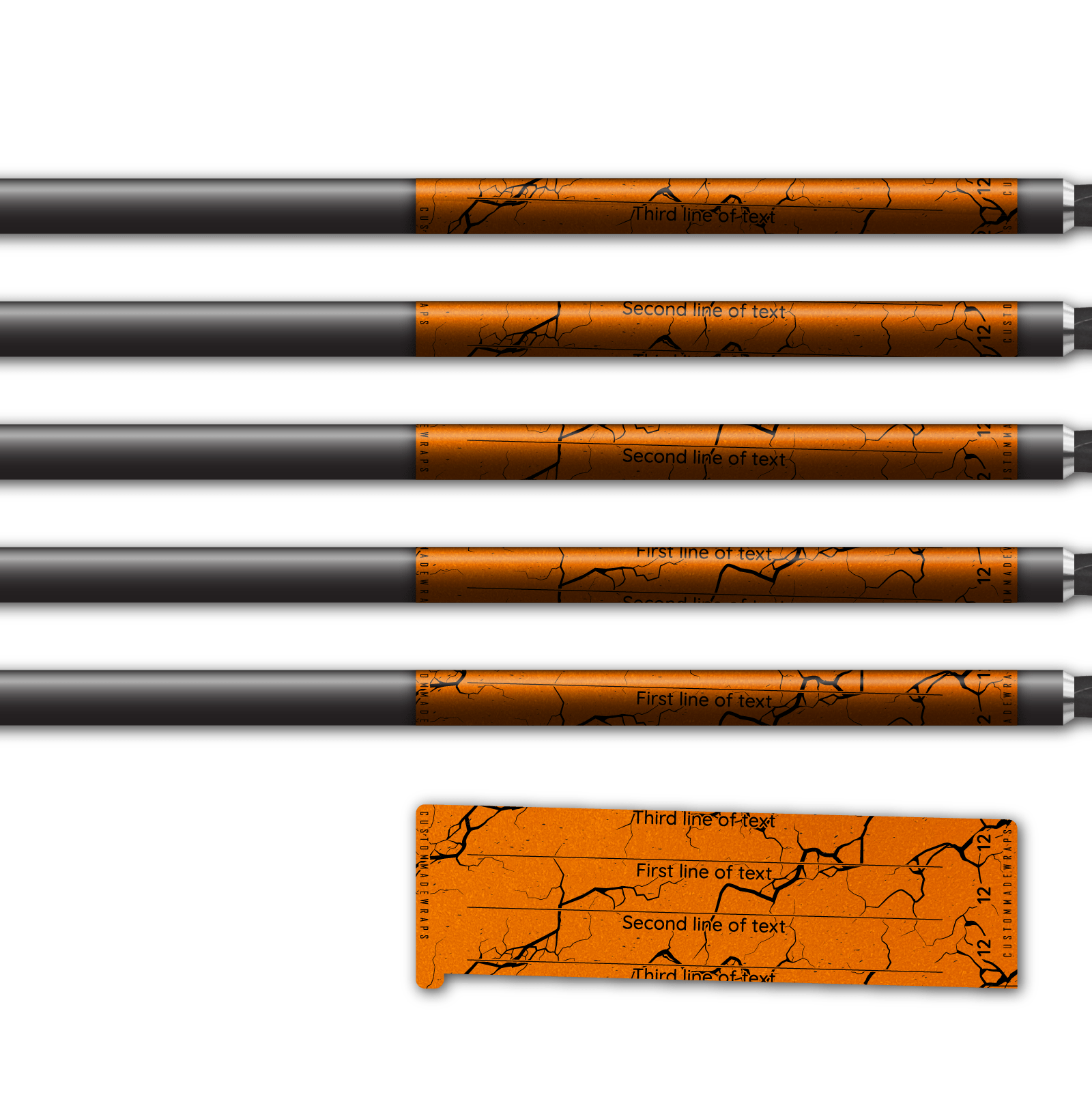 Alternative view of Spin Elite - Shattered Retro-Reflective Orange