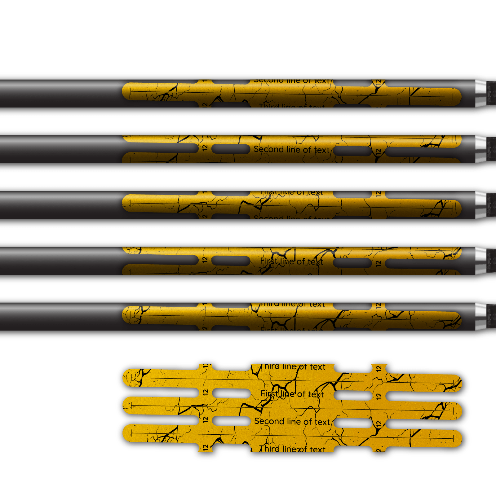 Alternative view of Vortex - Shattered Retro-Reflective Yellow