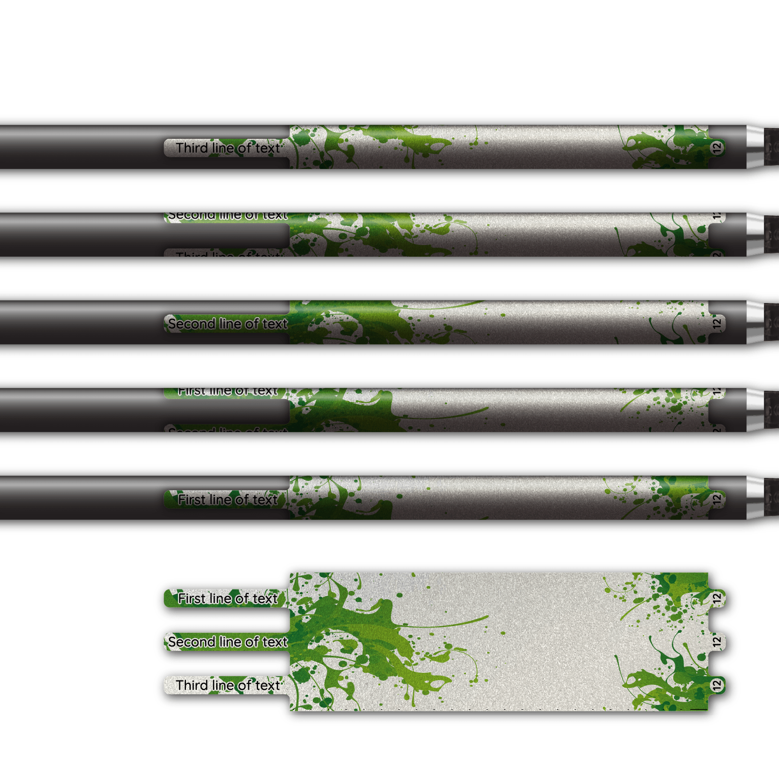 Alternative view of Ultralight - Splash Green on Retro-Reflective White
