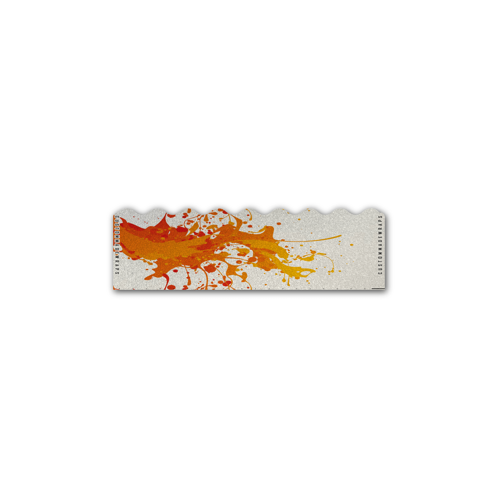 Shorty - Splash Orange on Retro-Reflective White