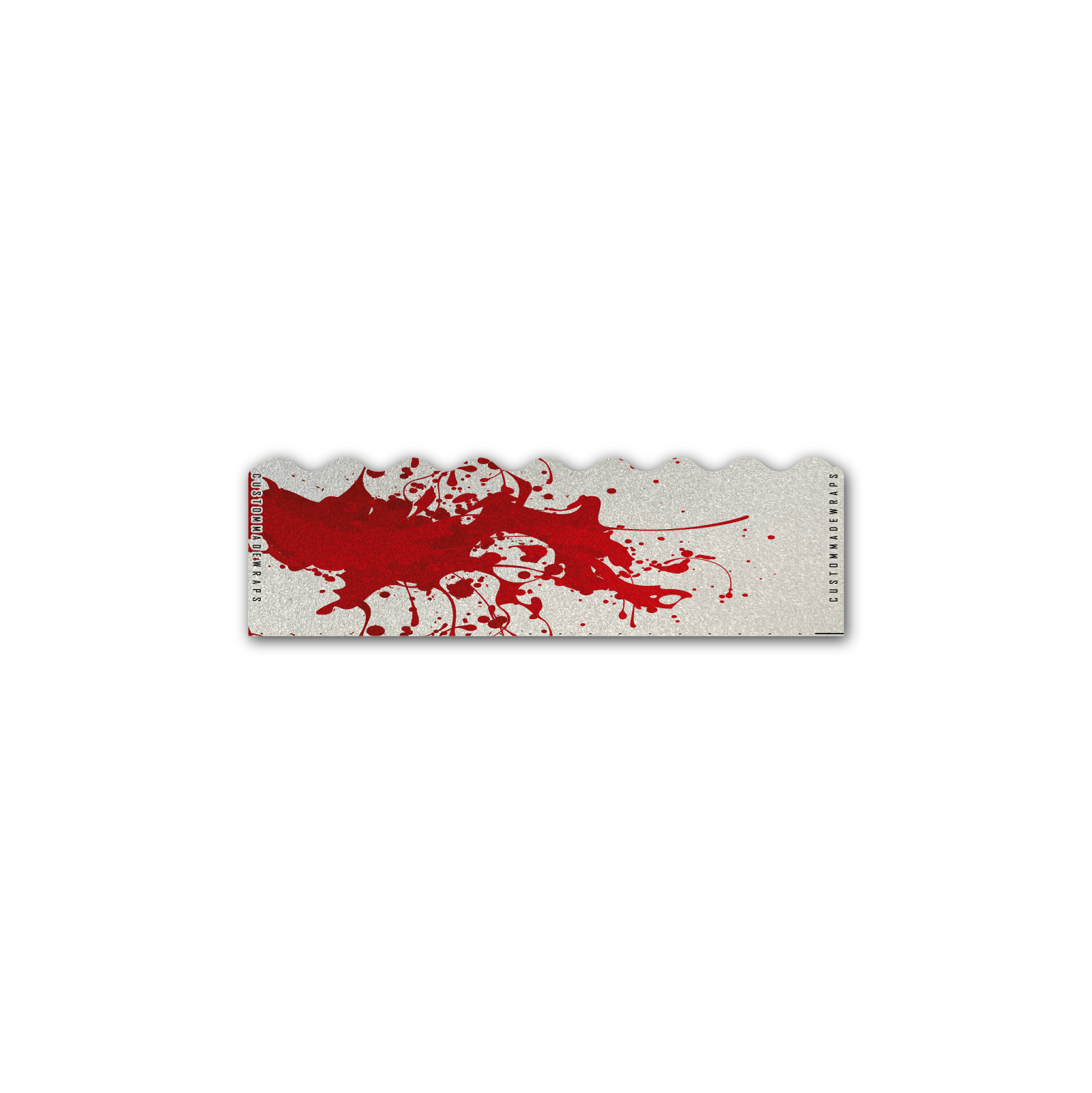Shorty - Splash Red on Retro-Reflective White