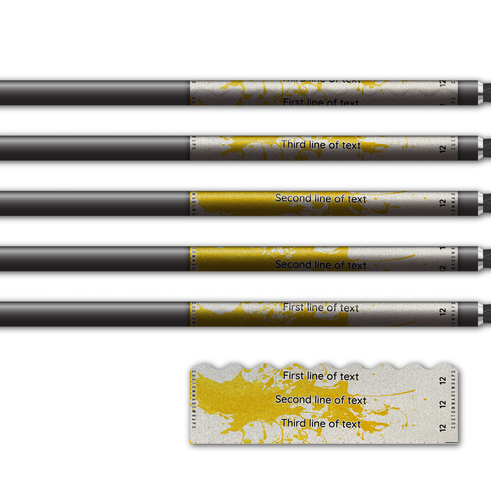 Alternative view of Shorty - Splash Yellow on Retro-Reflective White