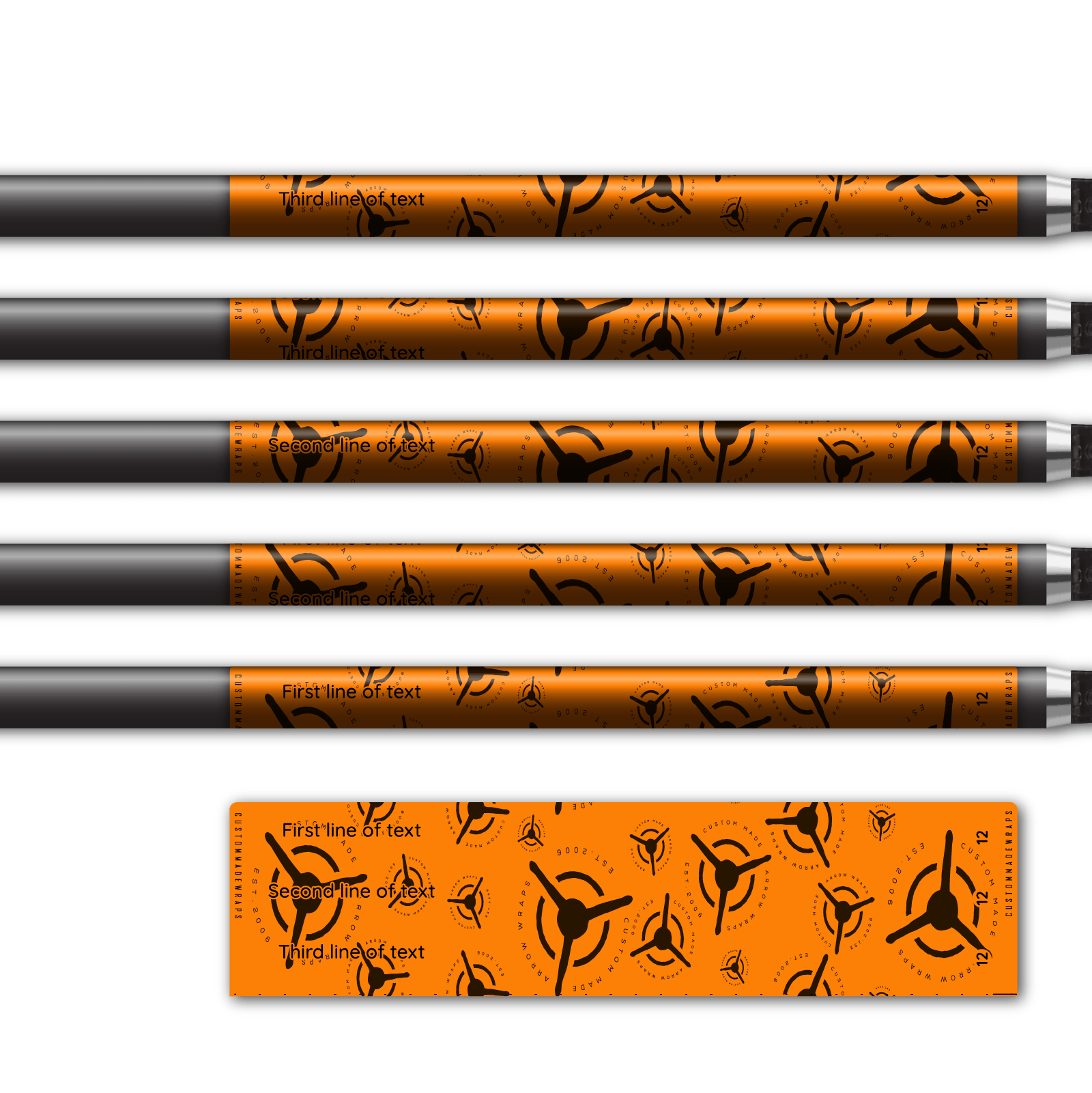 Alternative view of Regular - CMW Scatter Logo on Fluor Orange