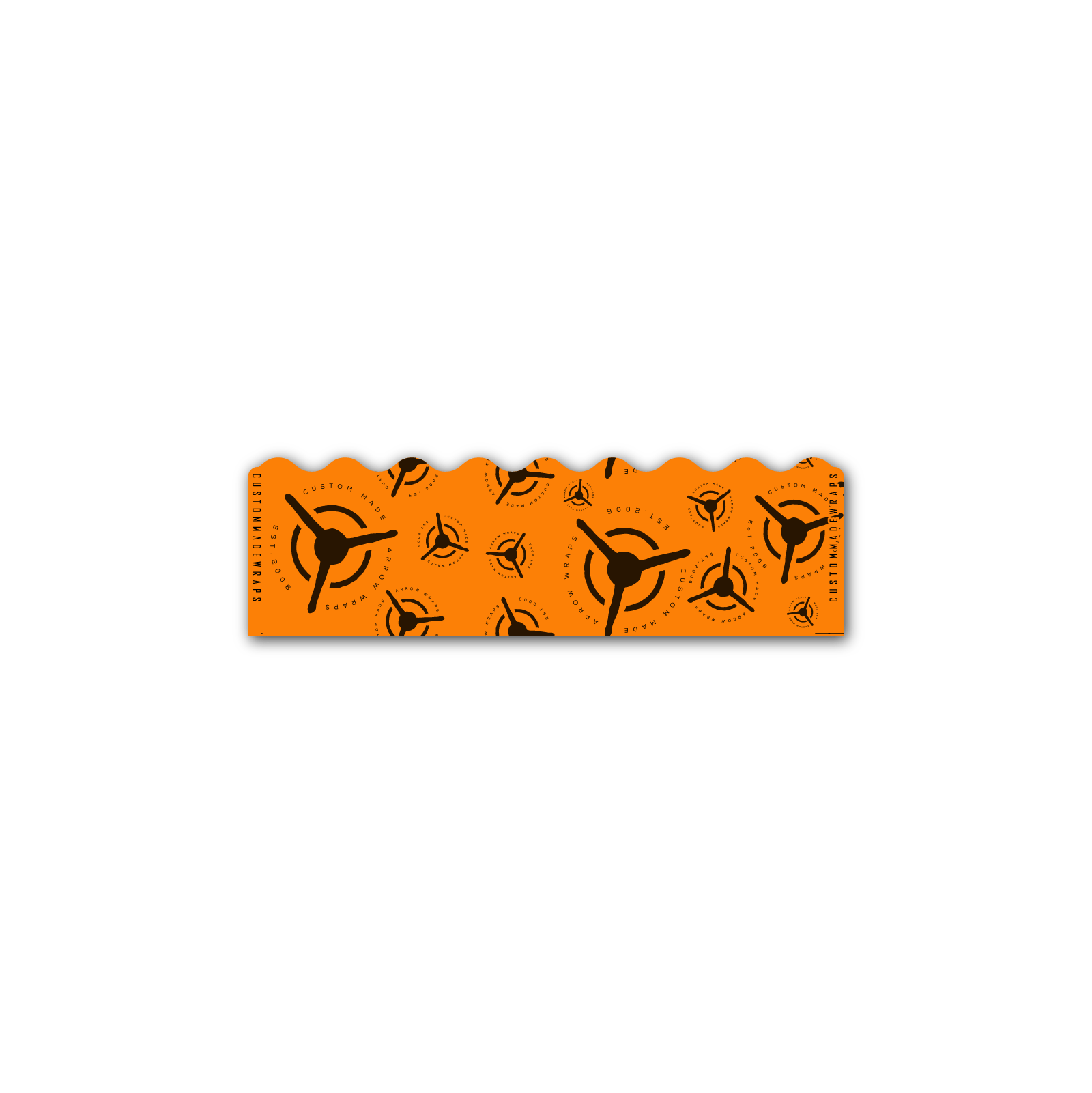 Shorty - CMW Scatter Logo on Fluor Orange