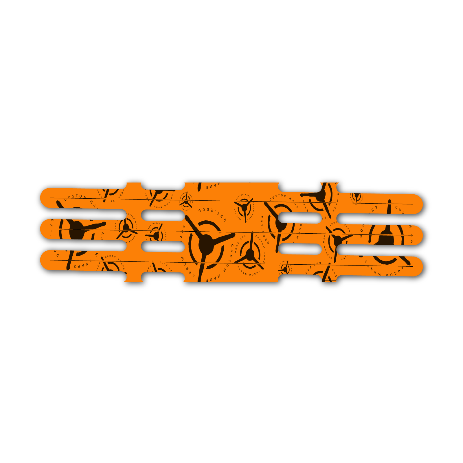 Vortex - CMW Scatter Logo on Fluor Orange