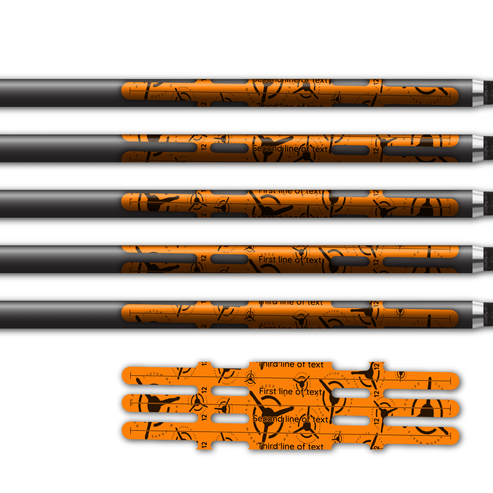 Alternative view of Vortex - CMW Scatter Logo on Fluor Orange