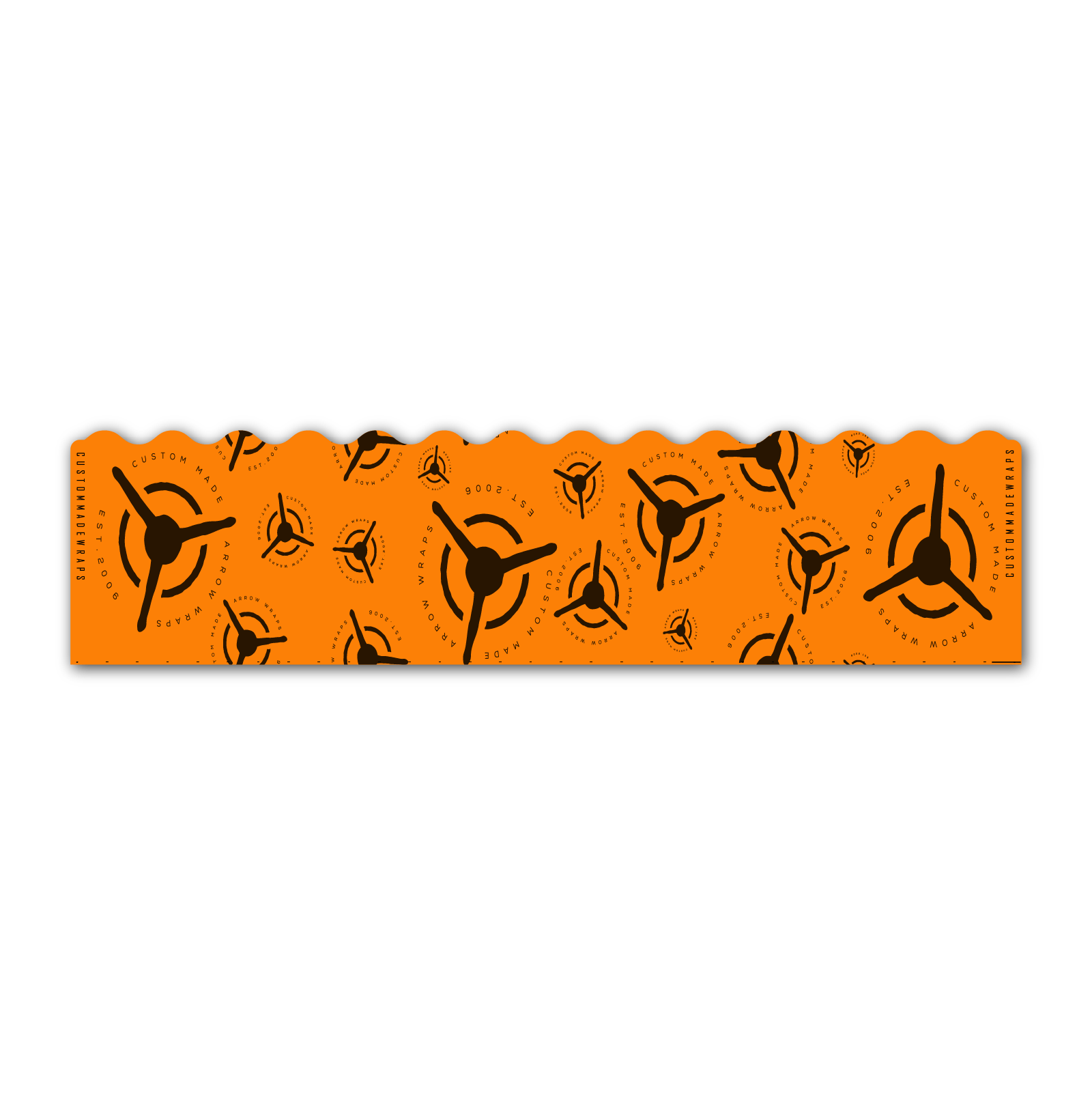 Wave Edge - CMW Scatter Logo on Fluor Orange