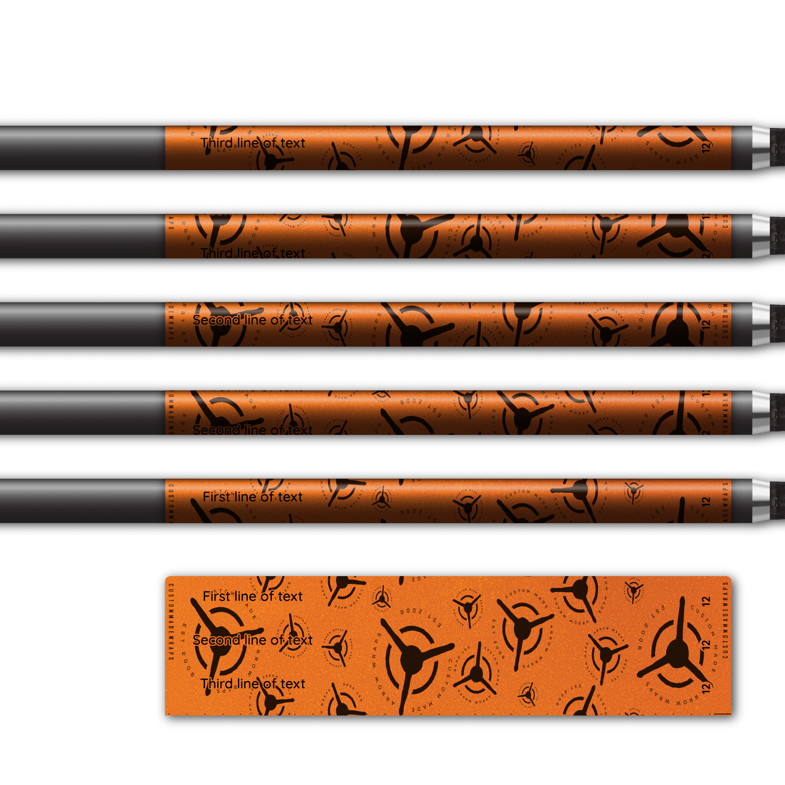 Alternative view of Regular - CMW Scatter Logo on Retro-Reflective Orange