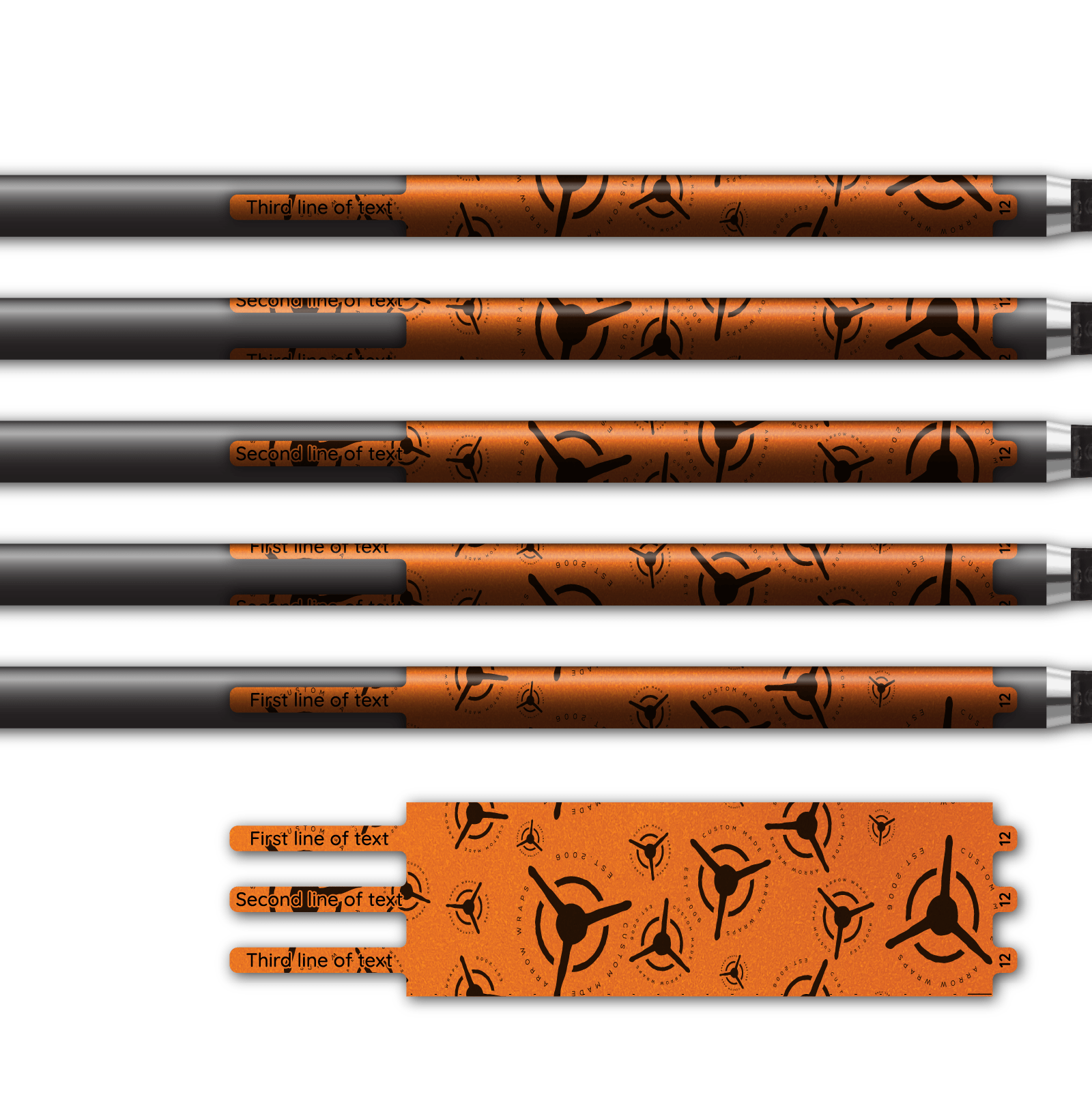 Alternative view of Ultralight - CMW Scatter Logo on Retro-Reflective Orange