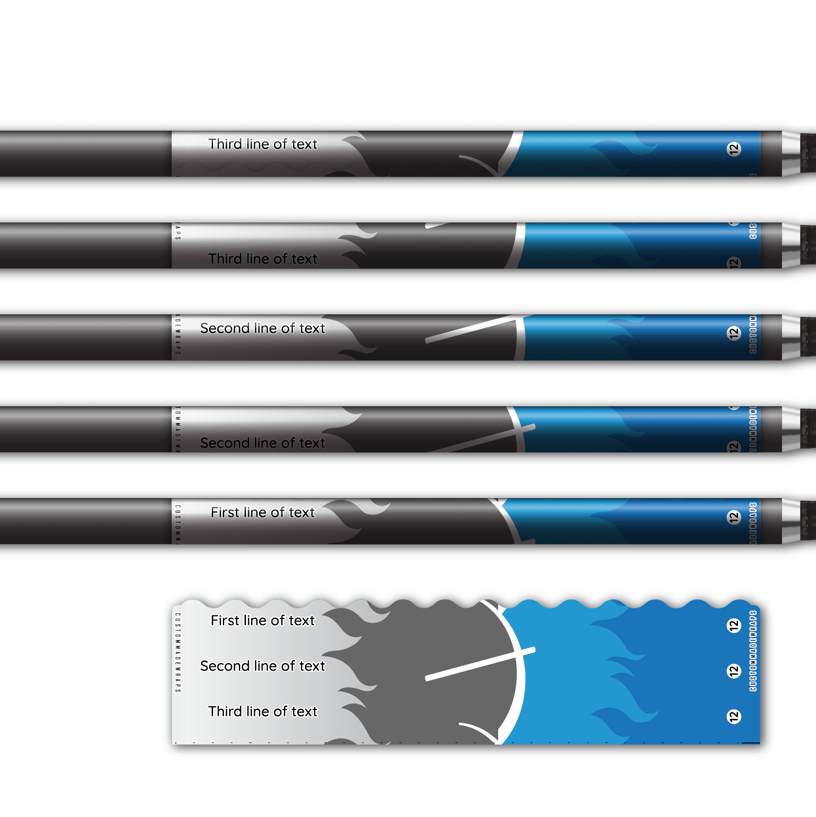 Alternative view of Wave Edge - Elzinga Archery Blue