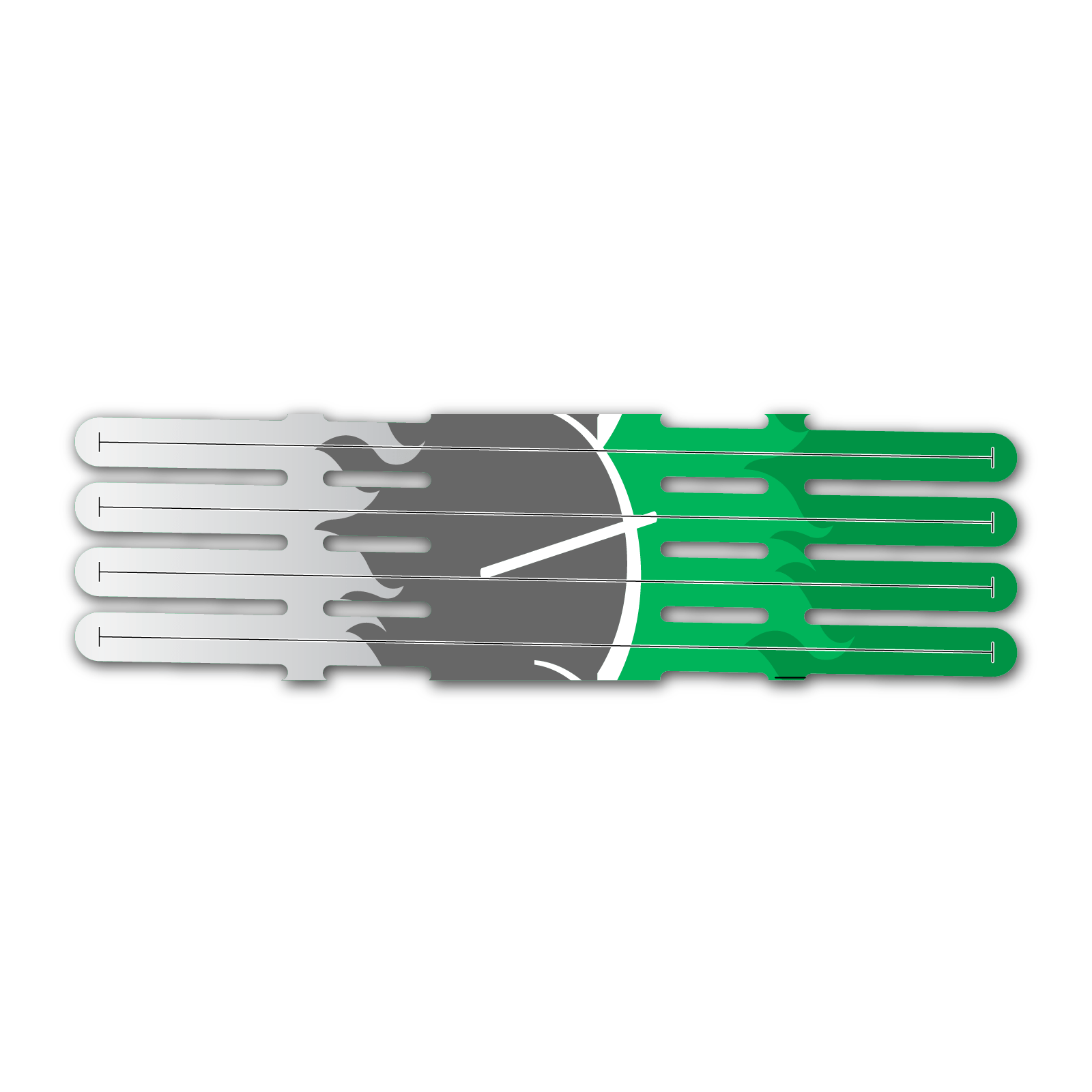 4 Fletch Vortex - Elzinga Archery Green