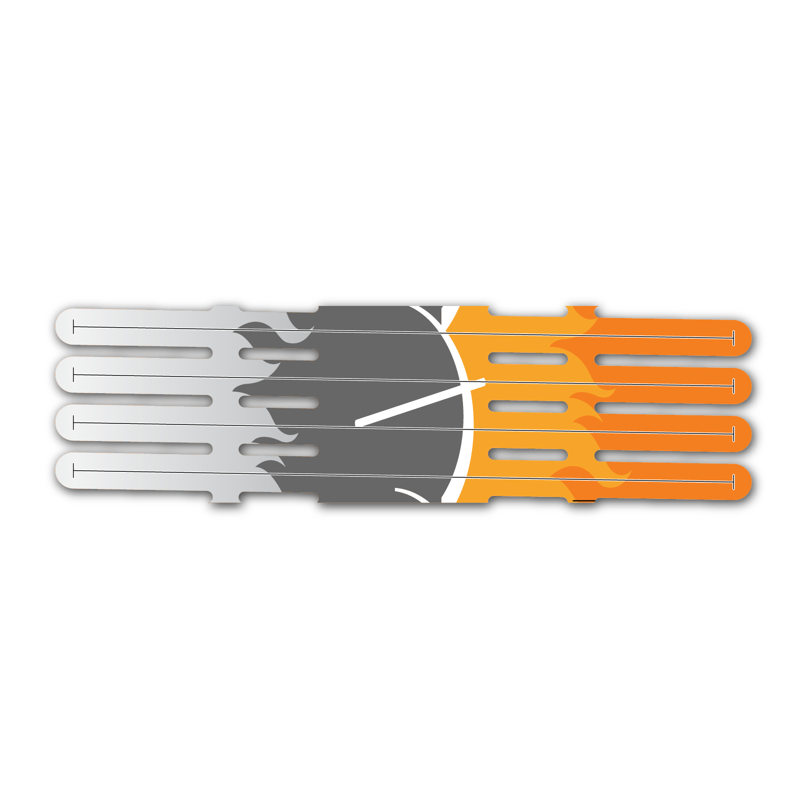 4 Fletch Vortex - Elzinga Archery Orange