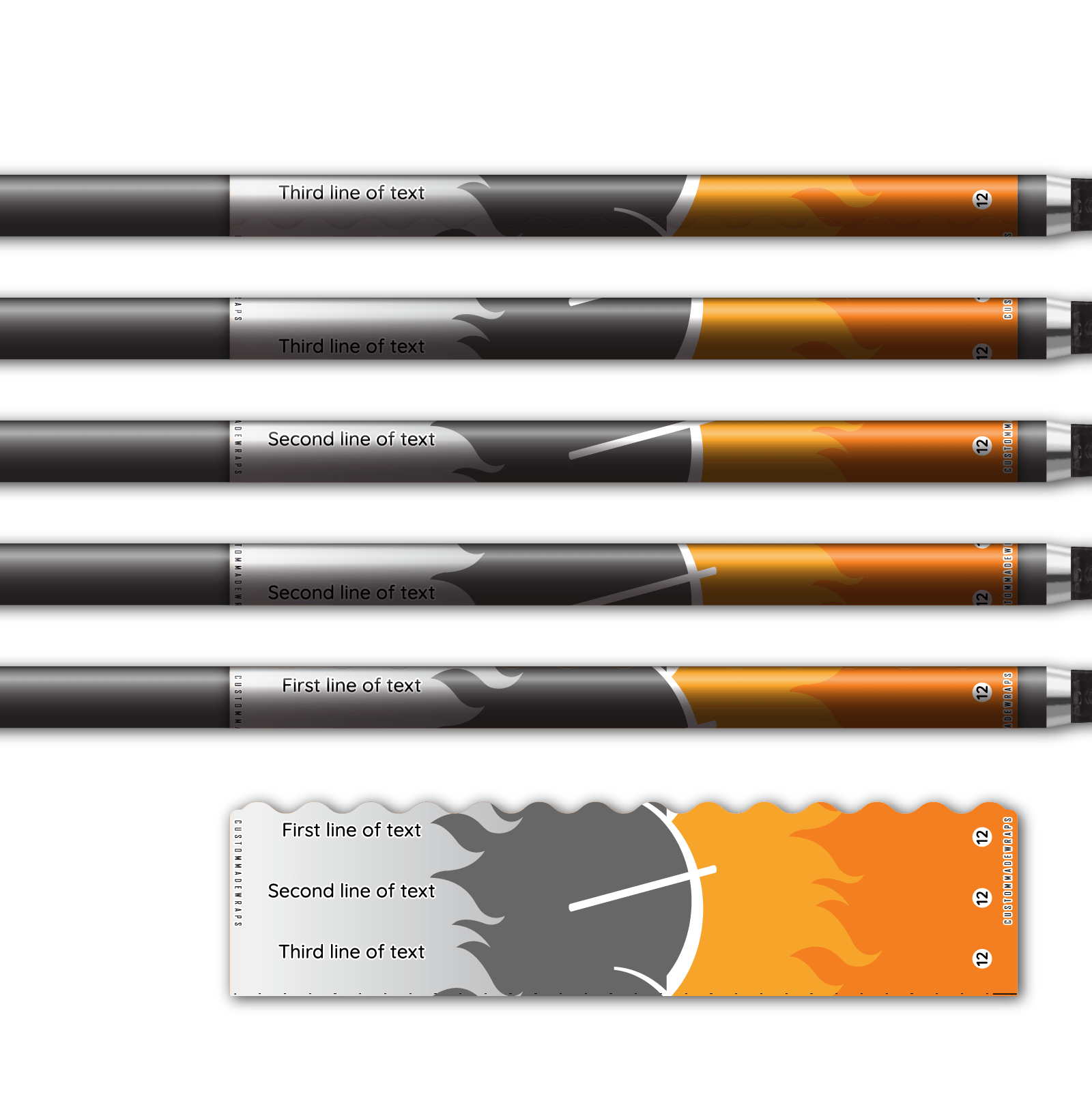 Alternative view of Wave Edge - Elzinga Archery Orange