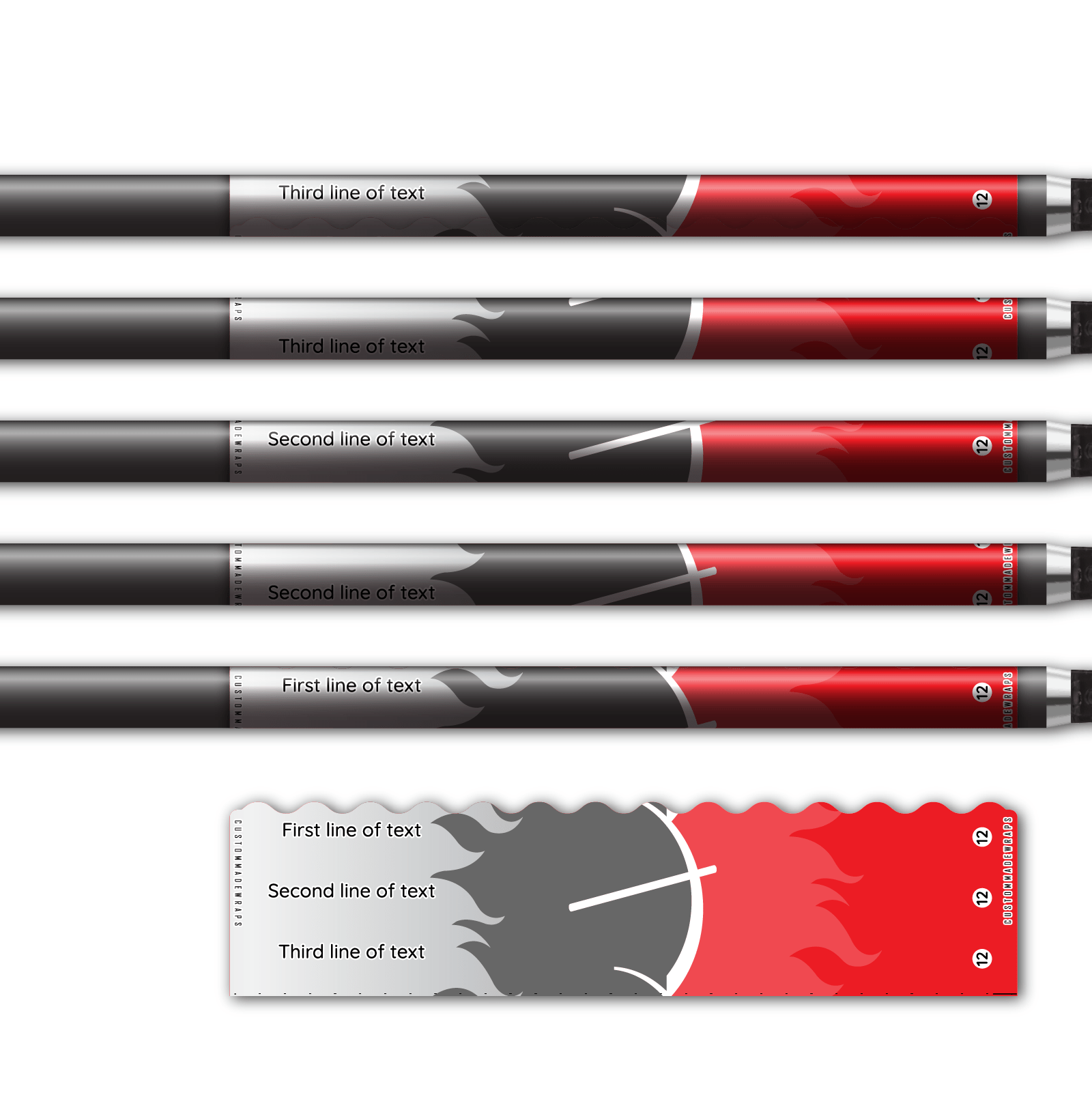 Alternative view of Wave Edge - Elzinga Archery Red