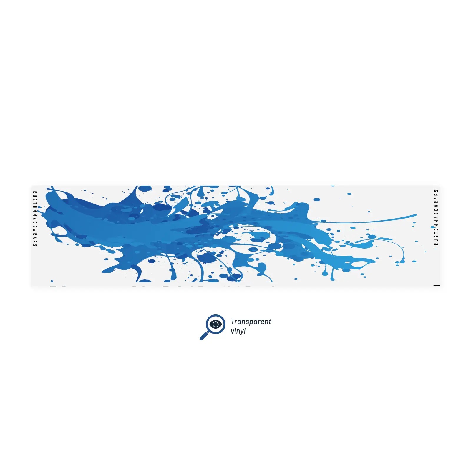 Regular - Splash Blue on Matt Clear