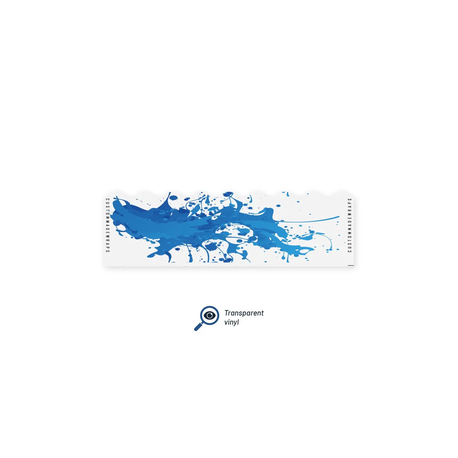 Shorty - Splash Blue on Matt Clear