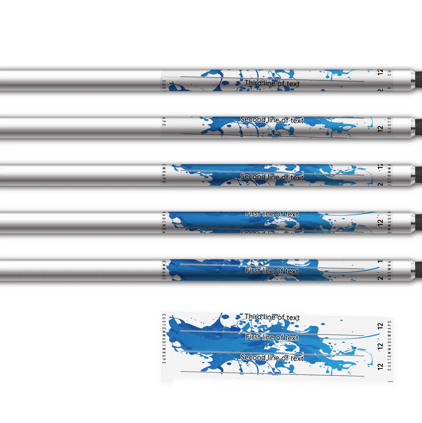 Alternative view of Spin Elite - Splash Blue on Matt Clear
