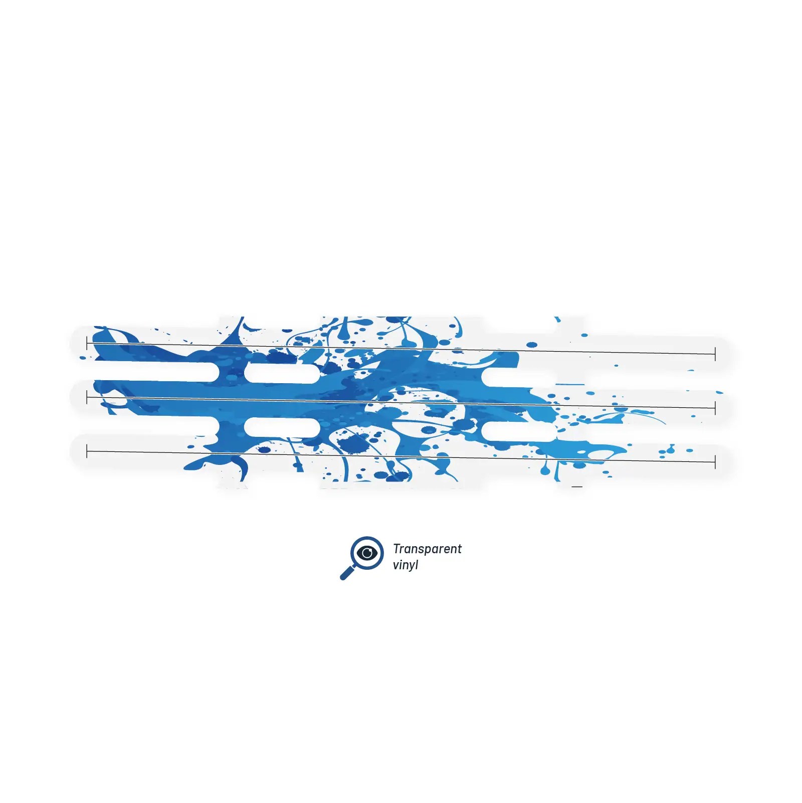 Vortex - Splash Blue on Matt Clear