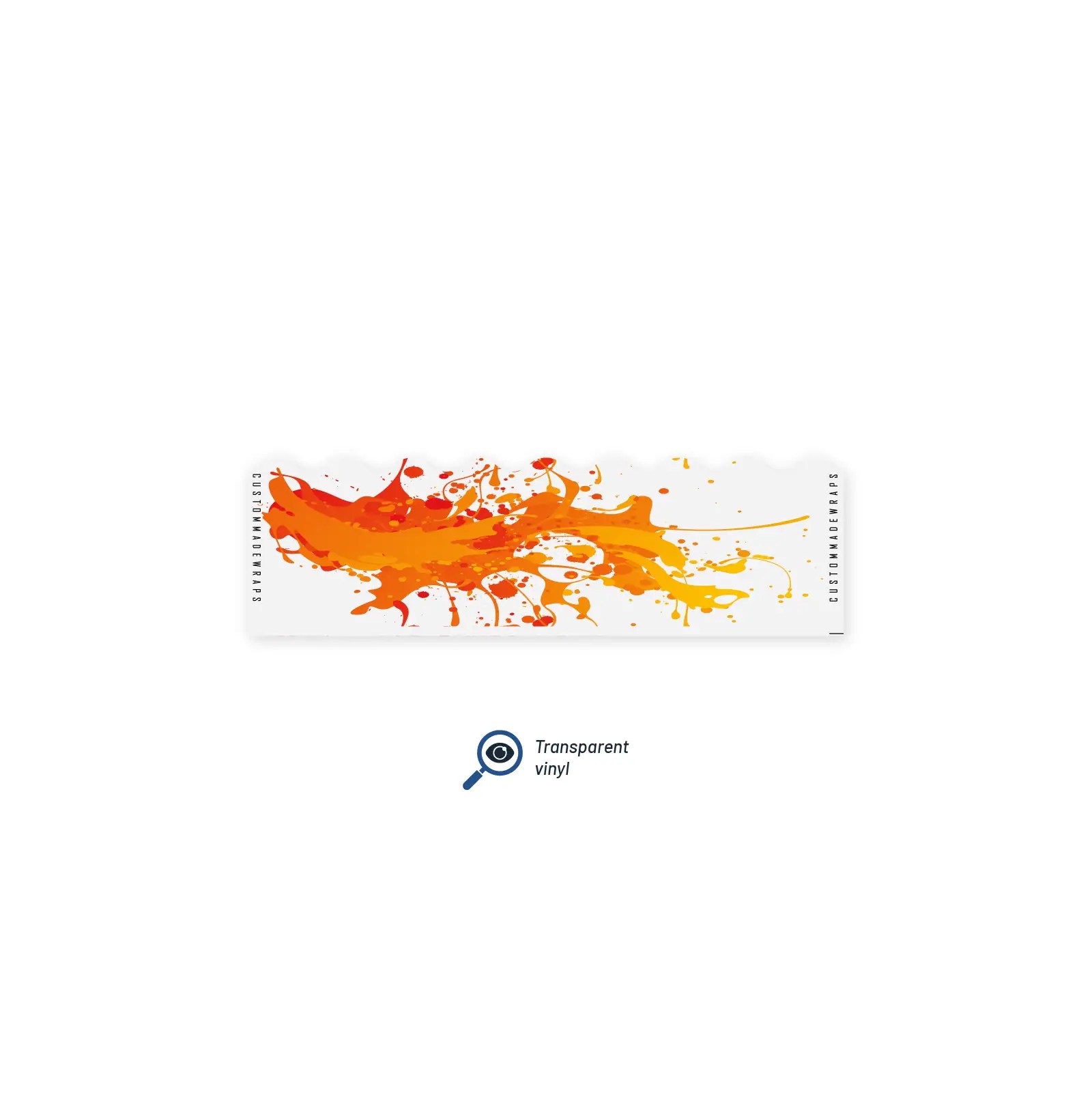 Shorty - Splash Orange on Matt Clear