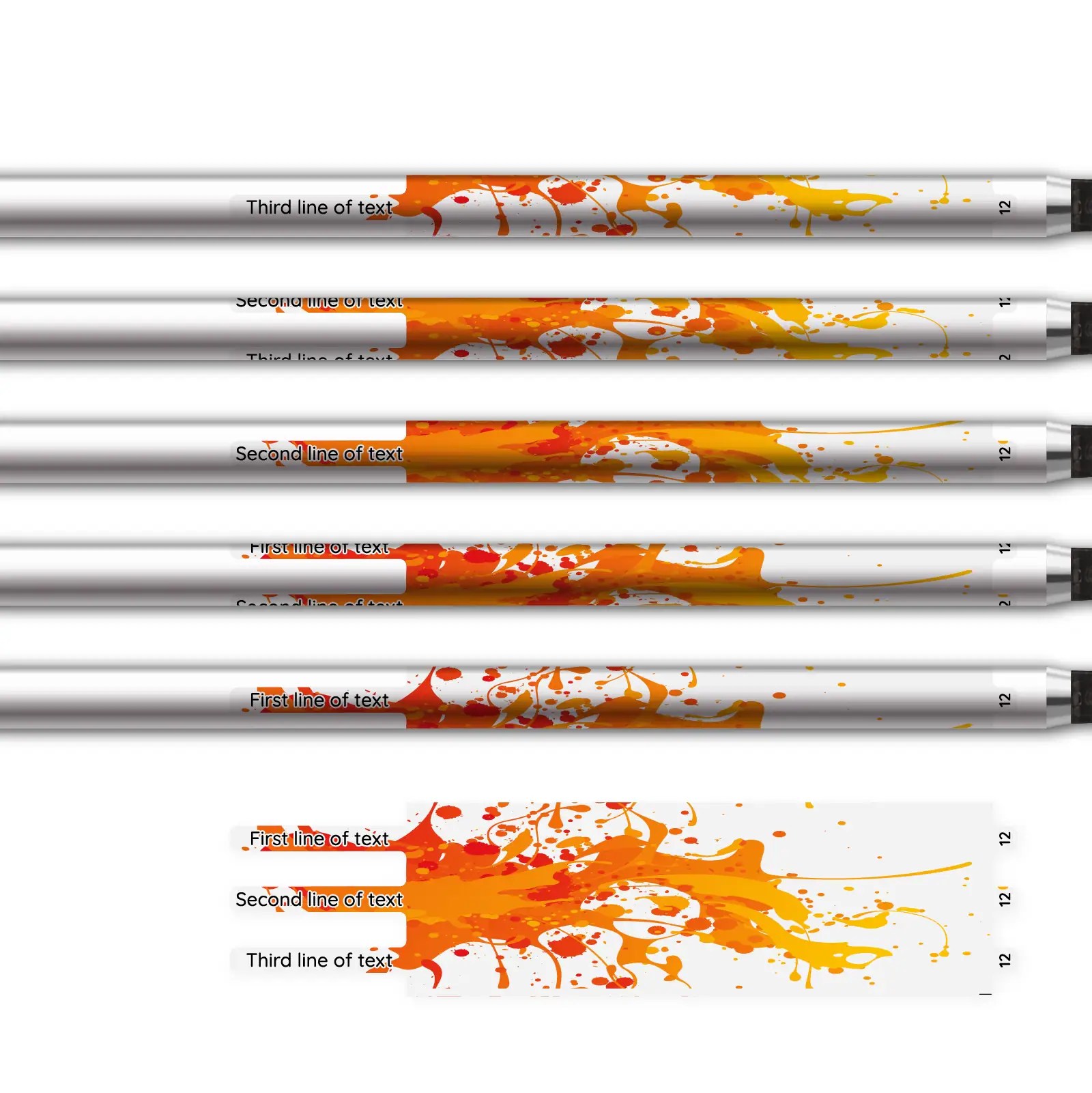 Alternative view of Ultralight - Splash Orange on Matt Clear