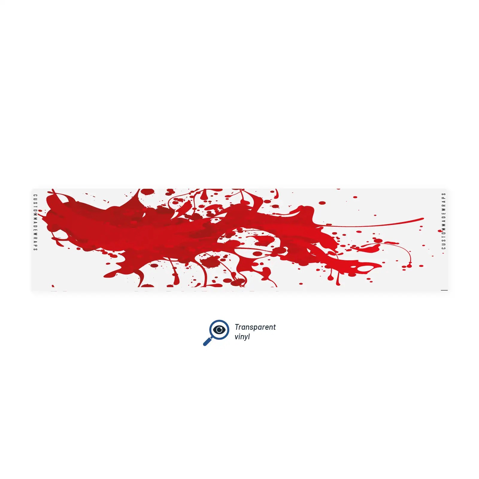 Regular - Splash Red on Matt Clear