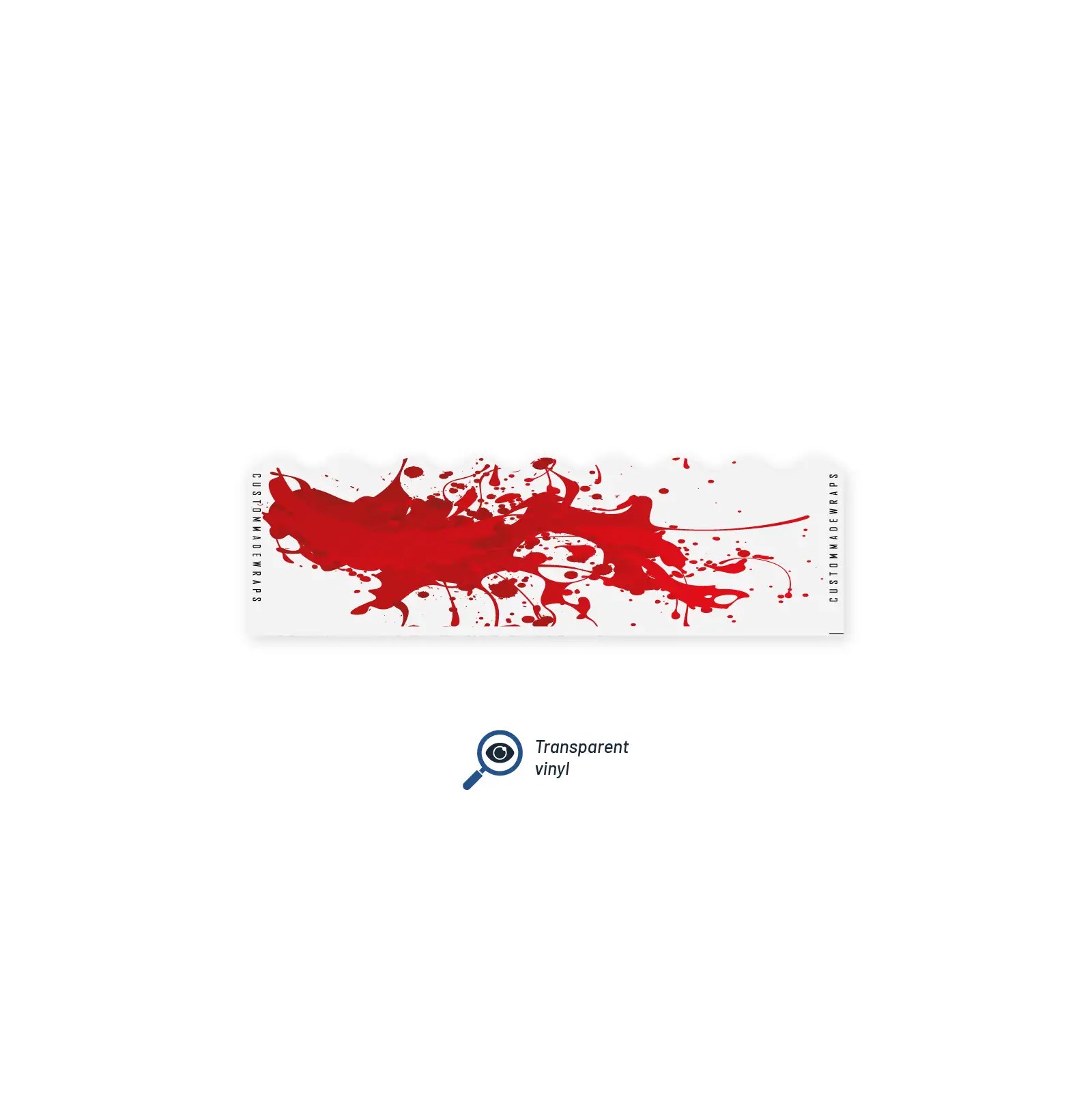 Shorty - Splash Red on Matt Clear