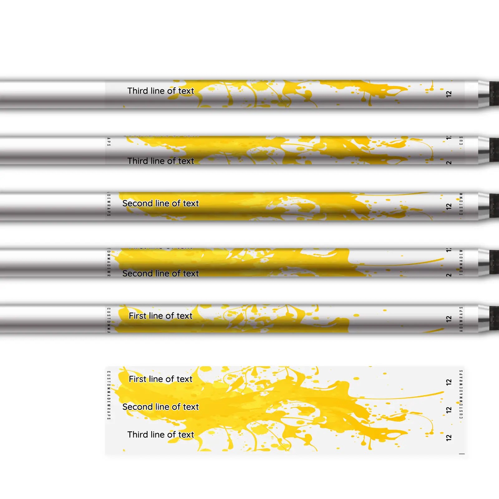Alternative view of Regular - Splash Yellow on Matt Clear