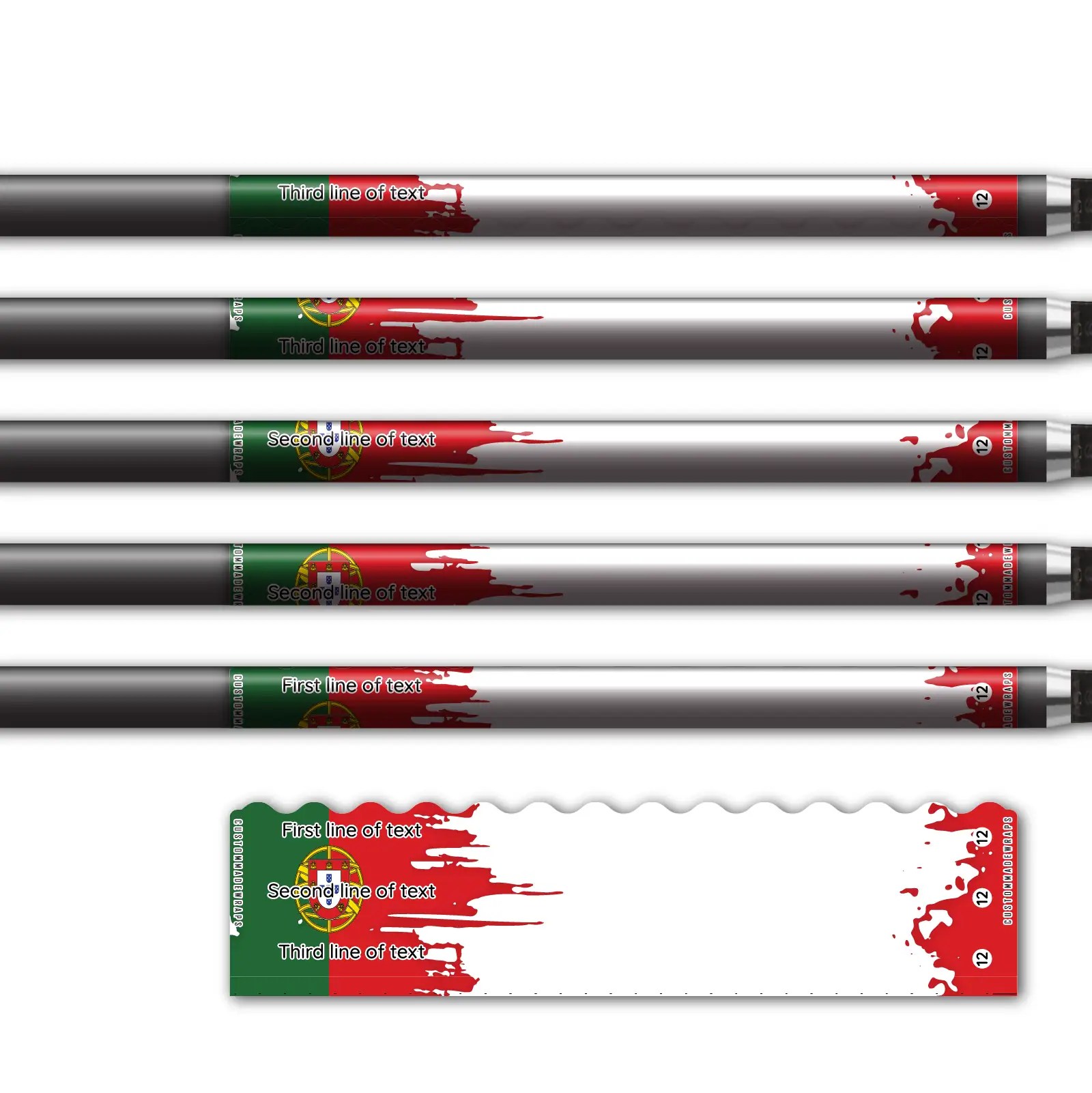 Alternative view of Wave Edge - National Flag Portugal