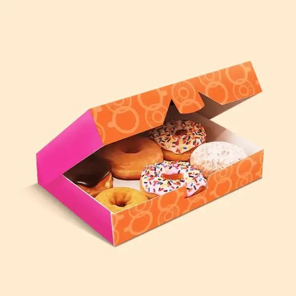 Donut Boxes Custom Printed Donut Packaging Ppt - Download Classic Minimal Background | Ultra HD