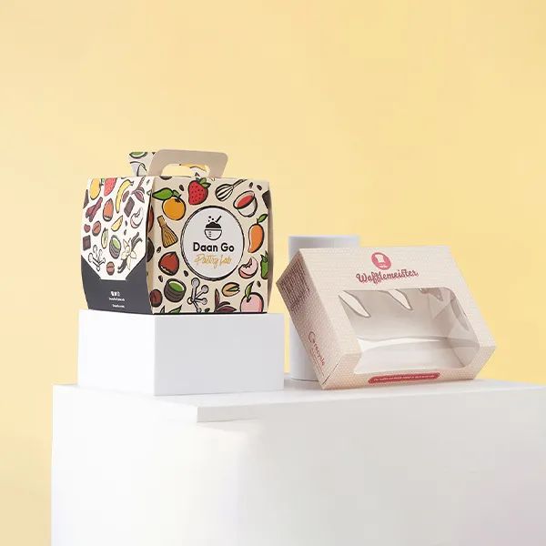 Gable Boxes Printed Custom Packaging - Premium Abstract Pattern - HD