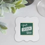 Custom Paper Coasters - Square pin