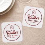 4. Monogram Coasters Rounded Square