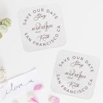 5. Save The Date Coasters Rounded Square