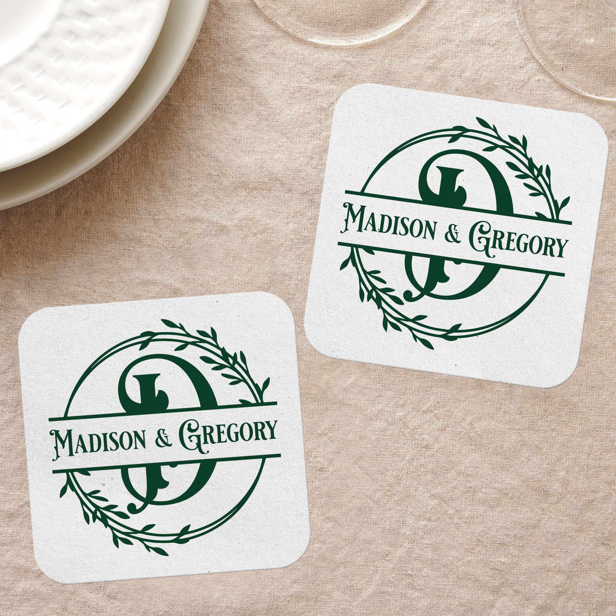 6. Monogram Coasters Rounded Square_