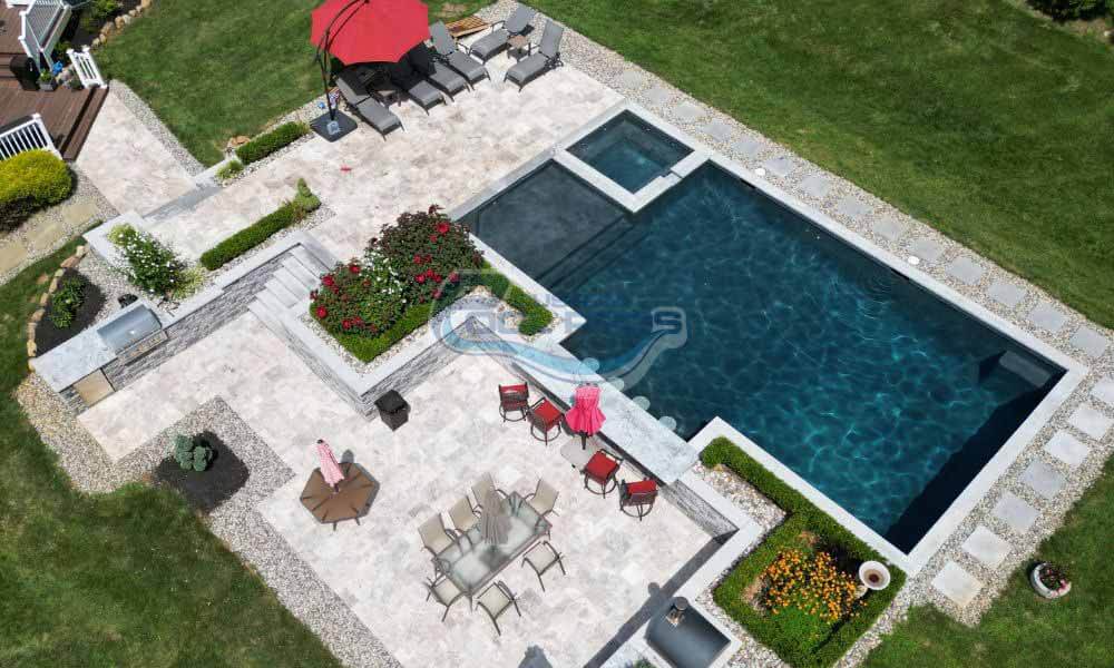 Experienced team building your dream pool