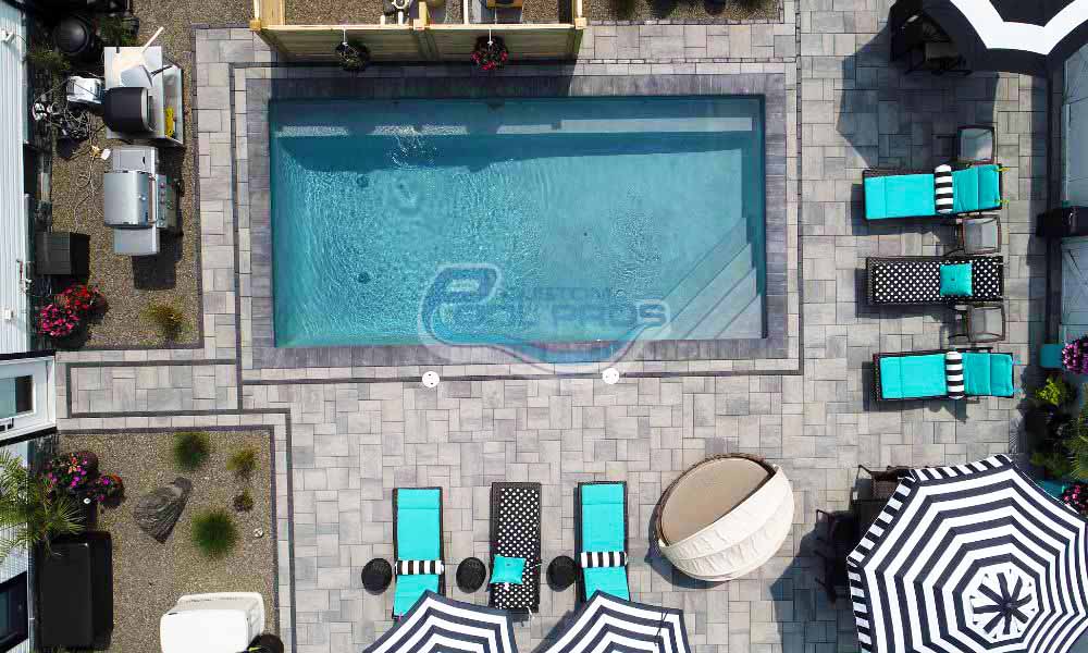 Gunite pool installation with Custom Pool Pros