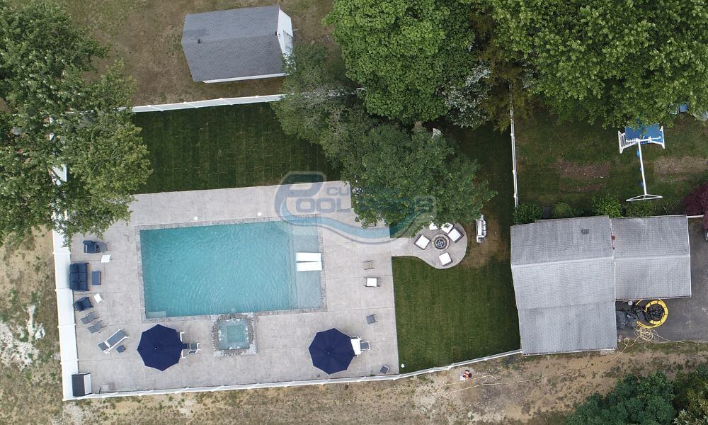 Gunite pool technology for minimal maintenance