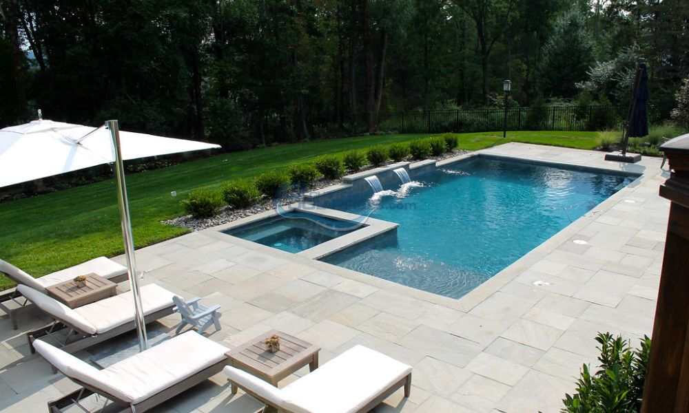 rectangular inground swimming pool