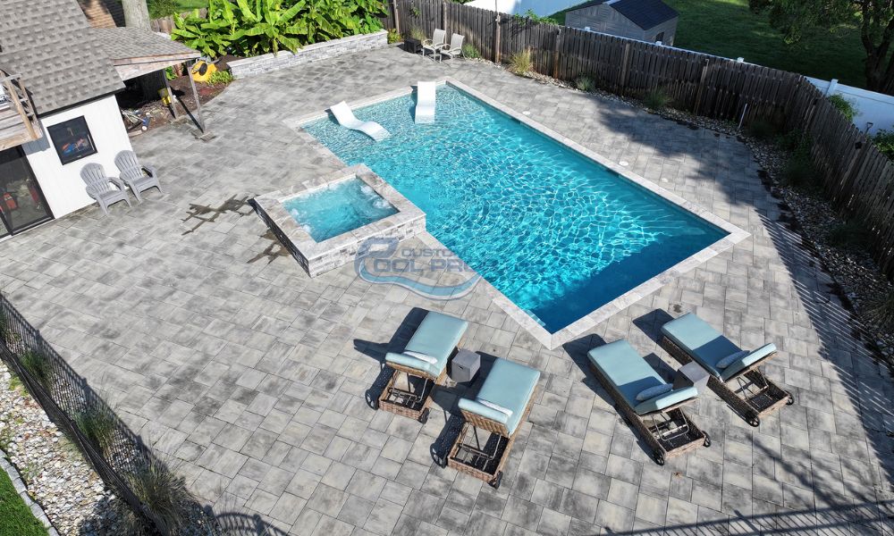 gunite concrete inground pool installation in High Bridge NJ